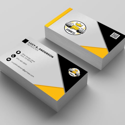 Custom Standard Business Cards, Aqueous Coating Business Cards