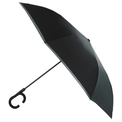48" Inversion Auto Open Umbrella w/ C-Shape Handle