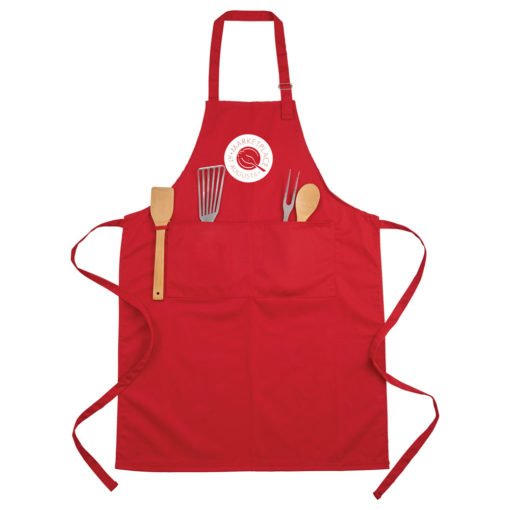Adjustable Full Length Apron with Pockets-10