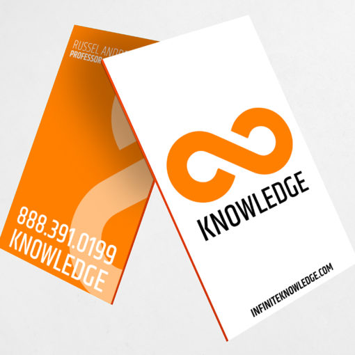 Ultra Thick Painted Edge Business Cards | Orange Ultra Thick Painted Edge Business Cards | PrintMagic