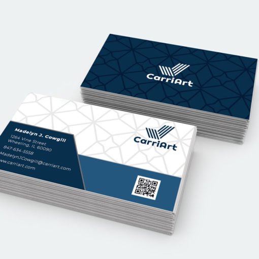 Painted Edge Business Cards Printing, Professional Business Cards, White Edge Business Cards