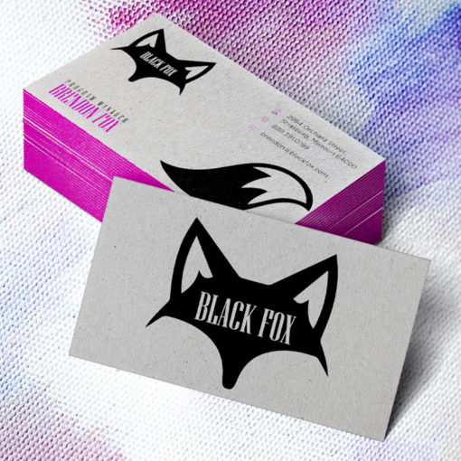 Ultra Thick Painted Edge Business Cards | Purple Ultra Thick Painted Edge Business Cards | PrintMagic
