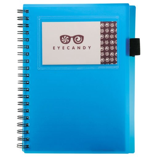 5.5" x 7" Star Spiral Notebook w/Pen-2