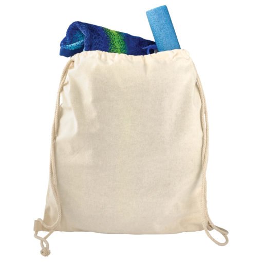 Large Cotton Drawstring Bag-5