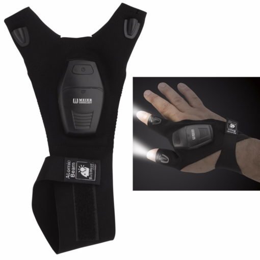 Print Fingerless Led Flashlight Glove