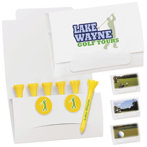 Print 6-2 Golf Tee Packet - 2-3/4" Tee