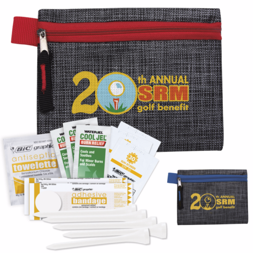 Print Golf First Aid Kit with Printed Non-Woven Pouch