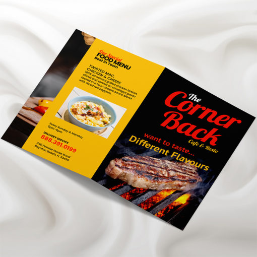 Business Flyers Half-Fold Business Restaurant Coupon Spa Educational Events Branding Promotions Quick and Easy High Quality Premium Stock Affordable Printing | PrintMagic