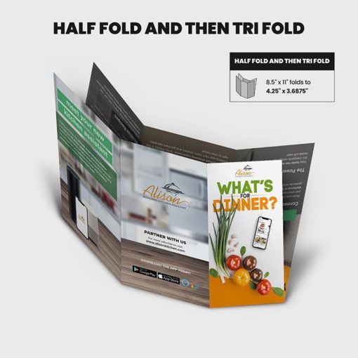 Business Flyers Half Then Tri Fold Restaurant Coupon Spa Educational Events Branding Promotions Quick and Easy High Quality Premium Stock Affordable Printing | Printmagic