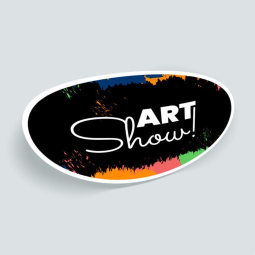 custom oval stickers, order Oval Stickers Printing