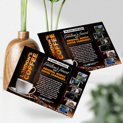 Foil Flyers Copper Horizontal Rectangle Cafe Restaurant Coupon Spa Educational Events Branding Promotions Quick and Easy High Quality Premium Stock Affordable Printing | PrintMagic