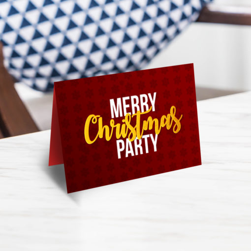 Gold Folded Raised Foil Greeting Cards Happy Holidays | Printmagic