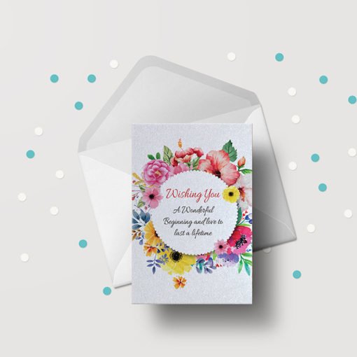 Pearl Greeting Cards Flat printing | Premium Greeting Cards With Standard pearl metallic Paper | No coating | PrintMagic