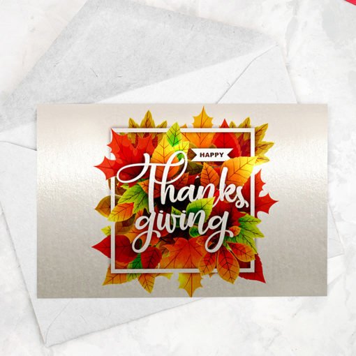 Pearl Metallic Greeting Cards Flat | Premium Greeting Cards With Standard pearl metallic Paper with No coating | Print Magic