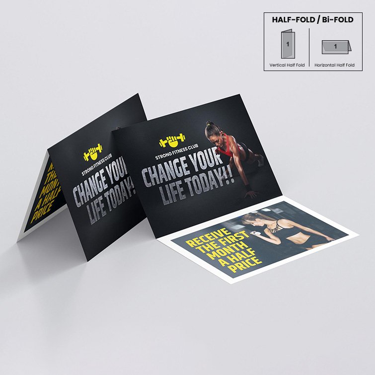 Print Folded Business Cards - Even & Uneven Fold Design