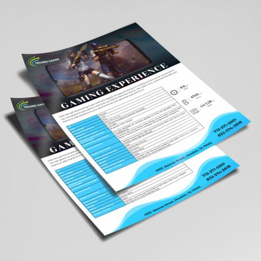 Pearl Metallic Sales Sheet printing