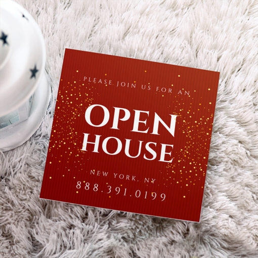 Square Invitation Cards with Promotions and Invites | Real Estate Square Invitation Cards | Custom Square Invitation Cards | PrintMagic