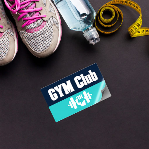 Vinyl Stickers | Horizontal Rectangle shape Printed Front side with Vinyl Matte Sticker (4mil Vinyl Matte) Paper Stock and Stickers for your gym club | PrintMagic