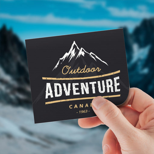 Vinyl Stickers | Square shape Printed Front side with Vinyl Matte Sticker (4mil Vinyl Matte) Paper Stock and Stickers for your promotional adventure trip | PrintMagic