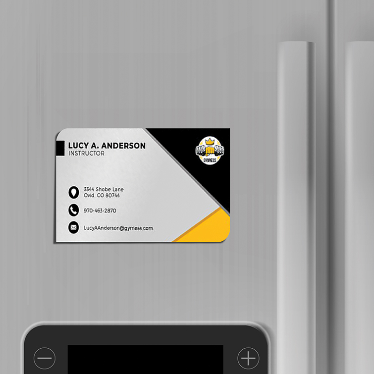 Full Color Magnetic Business Cards - Vertical - Rounded