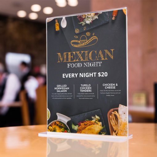 Custom Take Out Menus | Restaurant Take Out Menus with Standard Gloss Text-100lb and FLAT - No Folding & Scoring and printed Full color front and back | Print Magic