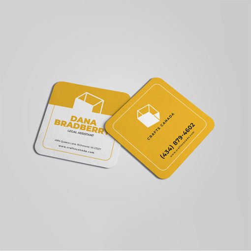 square business cards rounded corners | Square Rounded Corner Business Cards printing | Legal Assistant | Standard Gloss and UV Coating Front & Back Side and Rounded Corner 1/8" | Print Magic