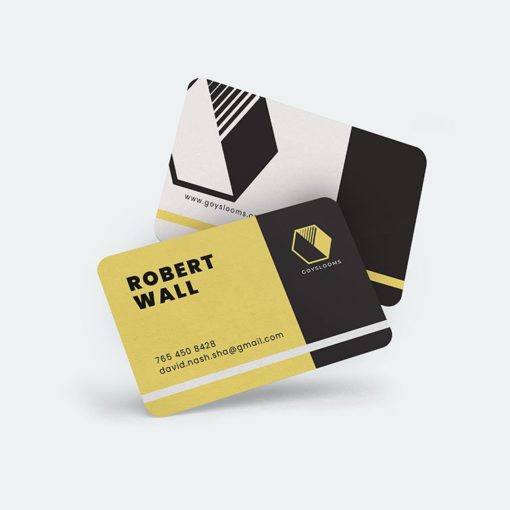 Velvet Soft Touch Business Cards | Velvet Soft Touch Business Card Horizontal Rectangle Rounded Corners Real Estate | PrintMagic