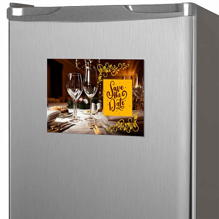Personalized Fridge Large My Plus One Collage Save The Date Magnet