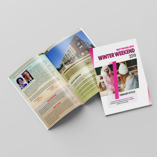Perfect Bound Booklets | Perfect Binding Horizontal Health Booklets with Standard Gloss and Long Edge Side Binding | Print Magic