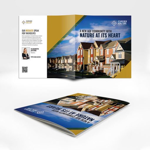 Saddle Stitched Booklets | Real Estate Horizontal Saddle-Stitched Binding Booklets with Standard Gloss Paper Stock and No Coating | Print Magic