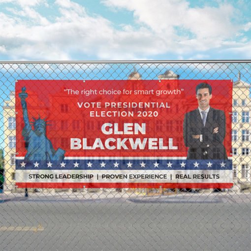 Mesh Banners | Mesh Banners Political Campaign 2020 |Vote Presidential election 2020 | The right choice for smart growth| Print Magic