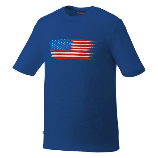 Custom Printed Men’s Basic Short Sleeve Colored T-shirt - Blue