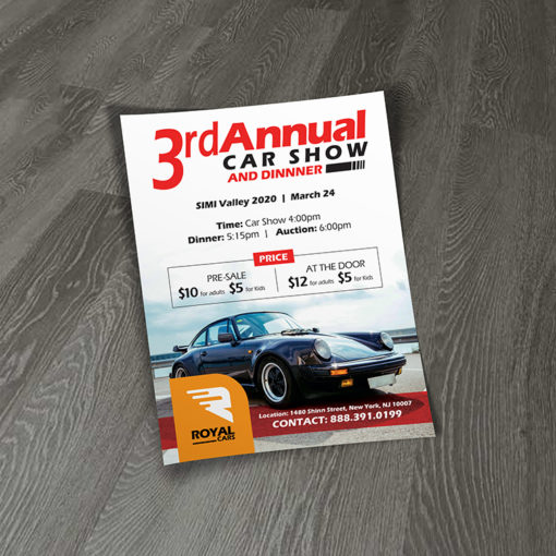 Automotive Business Flyers | full-color printing with your custom design And Flat or folded flyer options | Print Magic