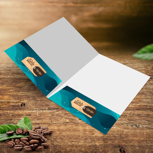 Velvet Soft Touch On Both Pocket Horizontal Business Card Slit Restaurant Business Stationary suppliers manufacturer exporters traders events business | Printmagic