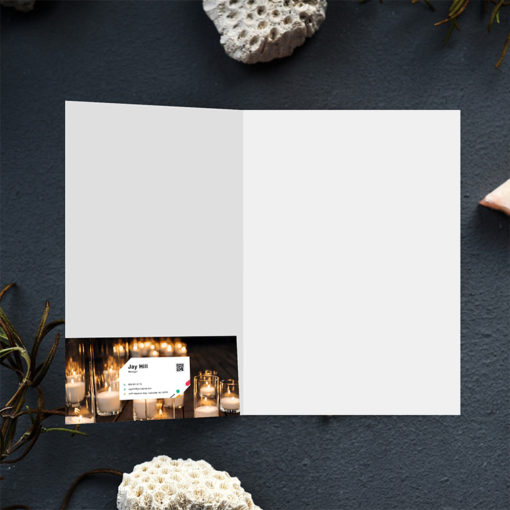 Velvet Soft Touch On Left Pocket Horizontal Business Card Slit Premium Stock Quality Business Stationary Education suppliers manufacturer exporters | Printmagic