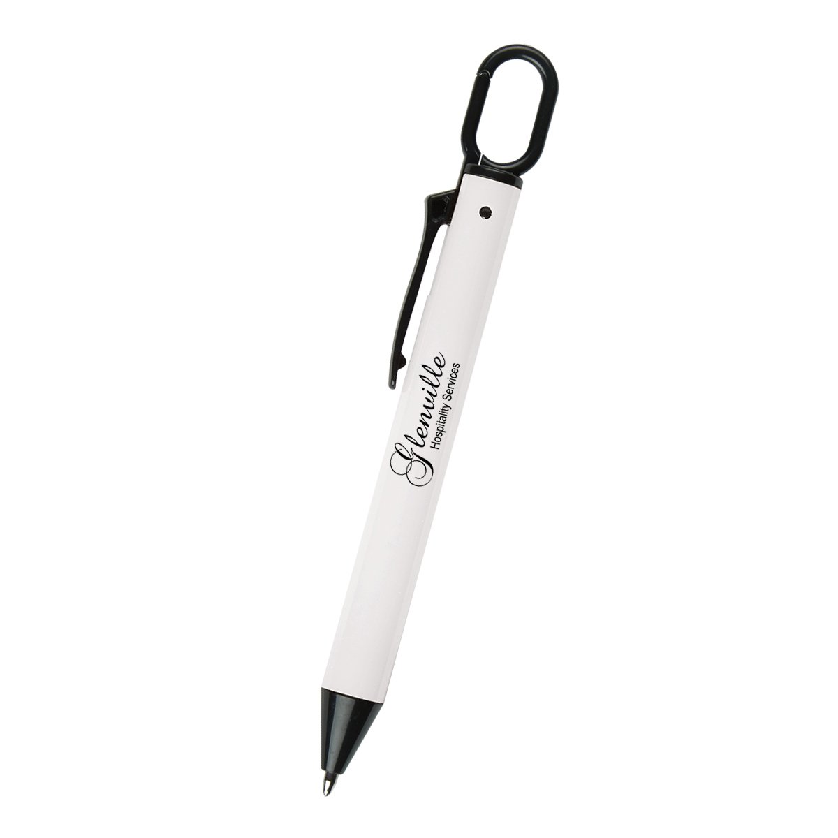 Personalized Click Pens with Carabiners