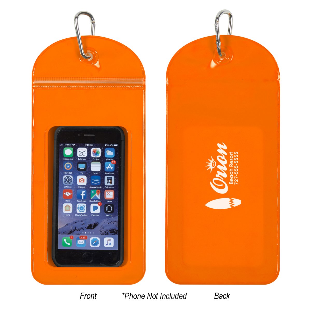 Brand Promotions with Splash Proof Phone Pouch With Carabiner