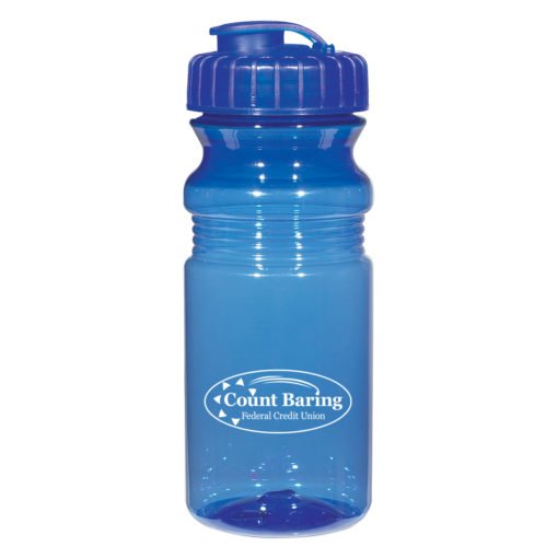 Print Custom 20 Oz. Poly-Clear™ Fitness Bottle With Super Sipper Lid | PrintMagic
