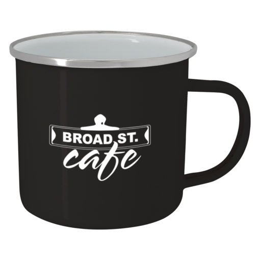 Print Custom 12 Oz. Enamel Campfire Mug | PrintMagic
