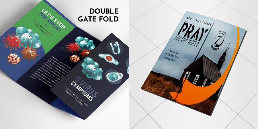 Brochure Double Gate Fold | Brochure Flat | Print Magic
