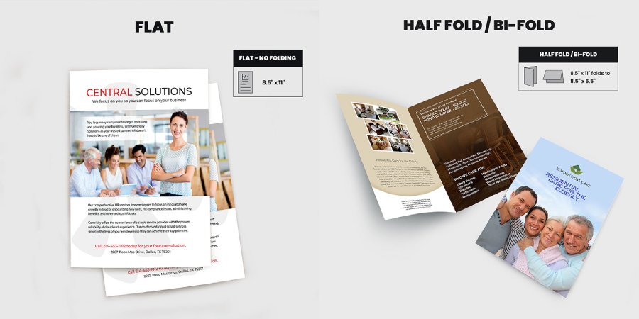 Brochure Half Fold | Brochure Flat | Print Magic 