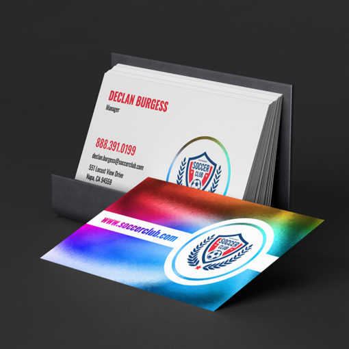 Akuafoil Business Card Premium Finish High End Holographic Durable Shimmery Smooth Luxury Cards | Printmagic