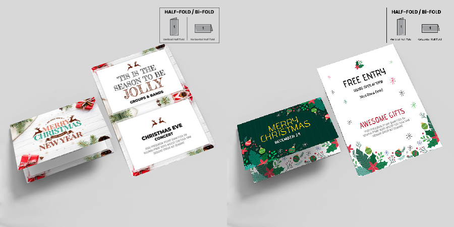 Best Christmas Card Printing Ideas And Designs 3 Folded Christmas Card Printing | PrintMagic