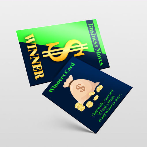 Spot UV Trading Cards | Durable and long-lasting coating on glossy paper stock and Spot UV with Silk Lamination Trading Card Business Move Cards | PrintMagic
