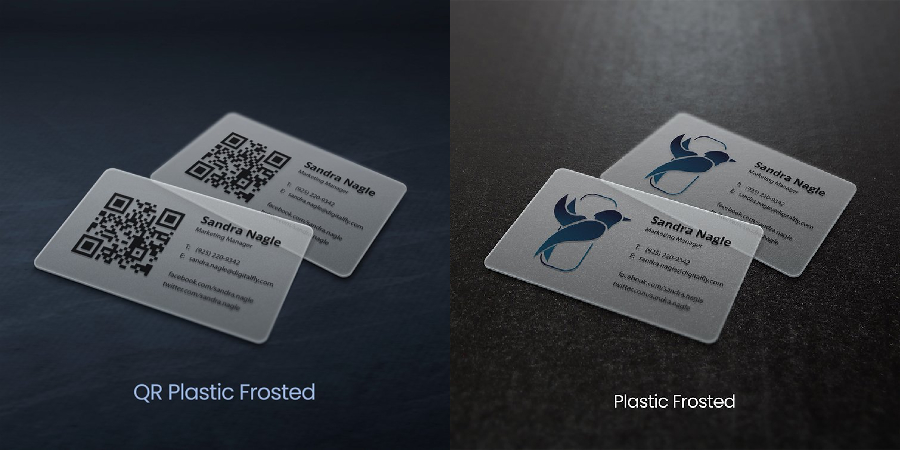Automotive business card ideas and design 4 Plastic Business Cards | White, frosted, and clear plastic options And Free File Check and proofing services | Print Magic