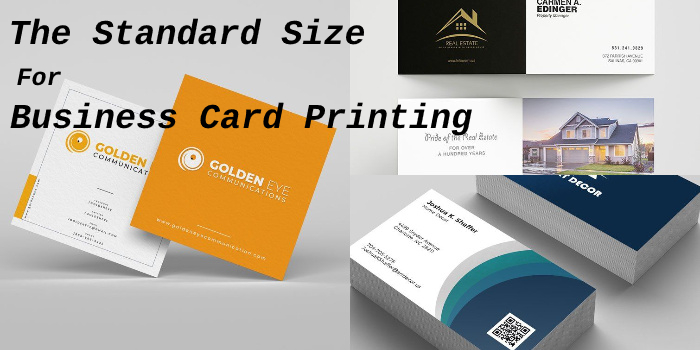 What Is The Standard Size For Business Card Printing Printmagic