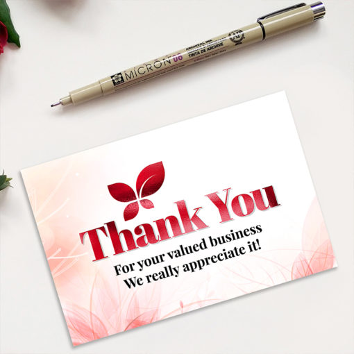 Red Foil Greeting Cards are best for Valentines and corporate Greetings. Thank you cards, Valentine celebrations, Christmas Parties and more. Pour your heart out. | Premium Paper Stock - Foil Greeting Card Printing | PrintMagic