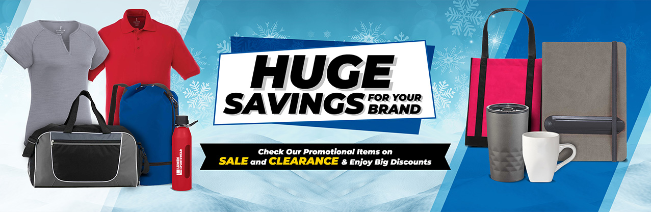 Big Savings on Customized Promotional Items Clearance Sale