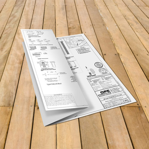 Engineer Fold Brochure - Architects, Real Estate Designers, Layout Map Planning, Commercial & Residential Civil Manufacturing, Tri-Fold Brochure | PrintMagic