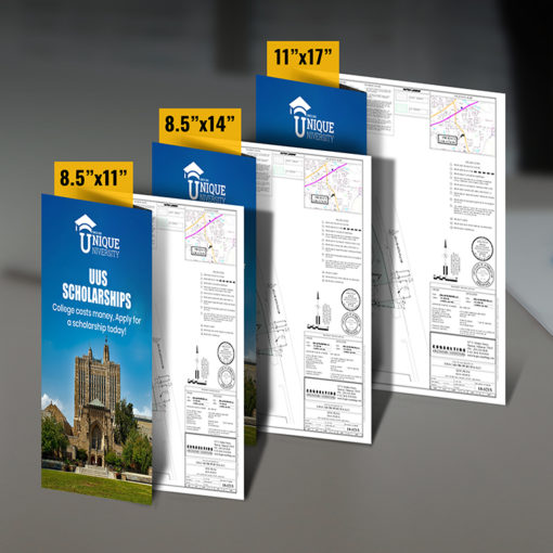Engineer Fold Brochure Architech Real Estate Layout Map Planning Commercial Residential Civil Manufacturing Tri Fold Letter Legal Tabloid Sizes | Printmagic